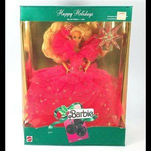 Barbie - 1990 Happy Holidays Special Edition w/ Ornament - Mattel - Unopened Box